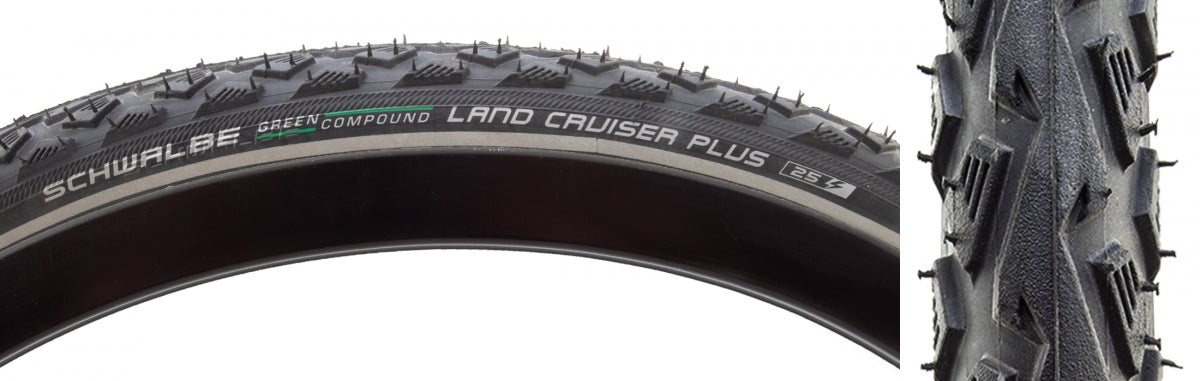Tire Swb Land Cruiser 700X40 Active P-Guard Bk/Bsk/Ref E25 Grn Wire