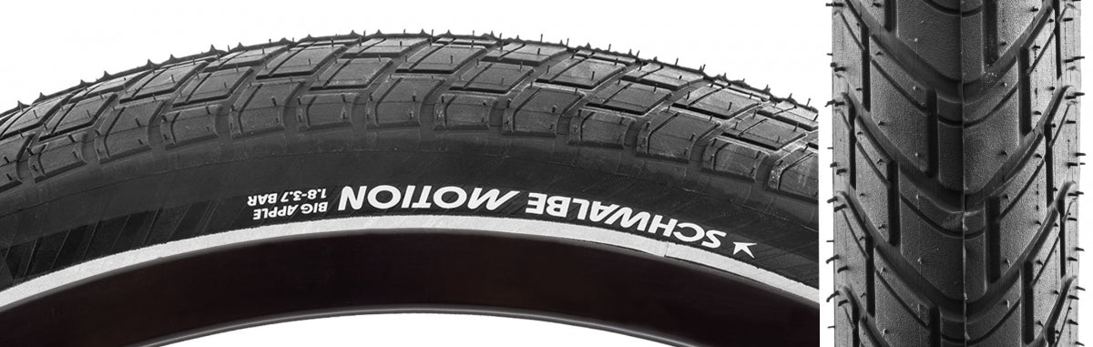 TIRE SWB MOTION BIG APPLE 27.5x2.35 PERF R-GUARD BK/BSK/REF ADDIX GRN E25 WIRE