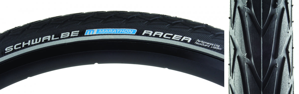 TIRE SWB MARATHON RACER 700x30 PERF LITE R-GUARD BK/BSK/REF SP-GRIP E25 WIRE (Q)