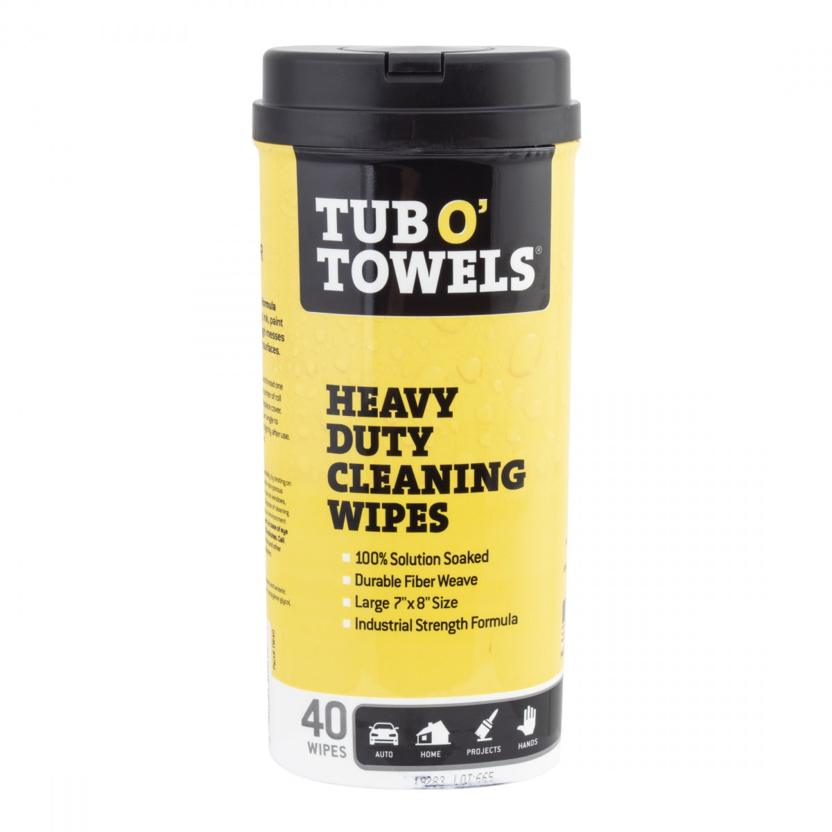 CLEANER TUB O TOWELS HD WIPE JRof40