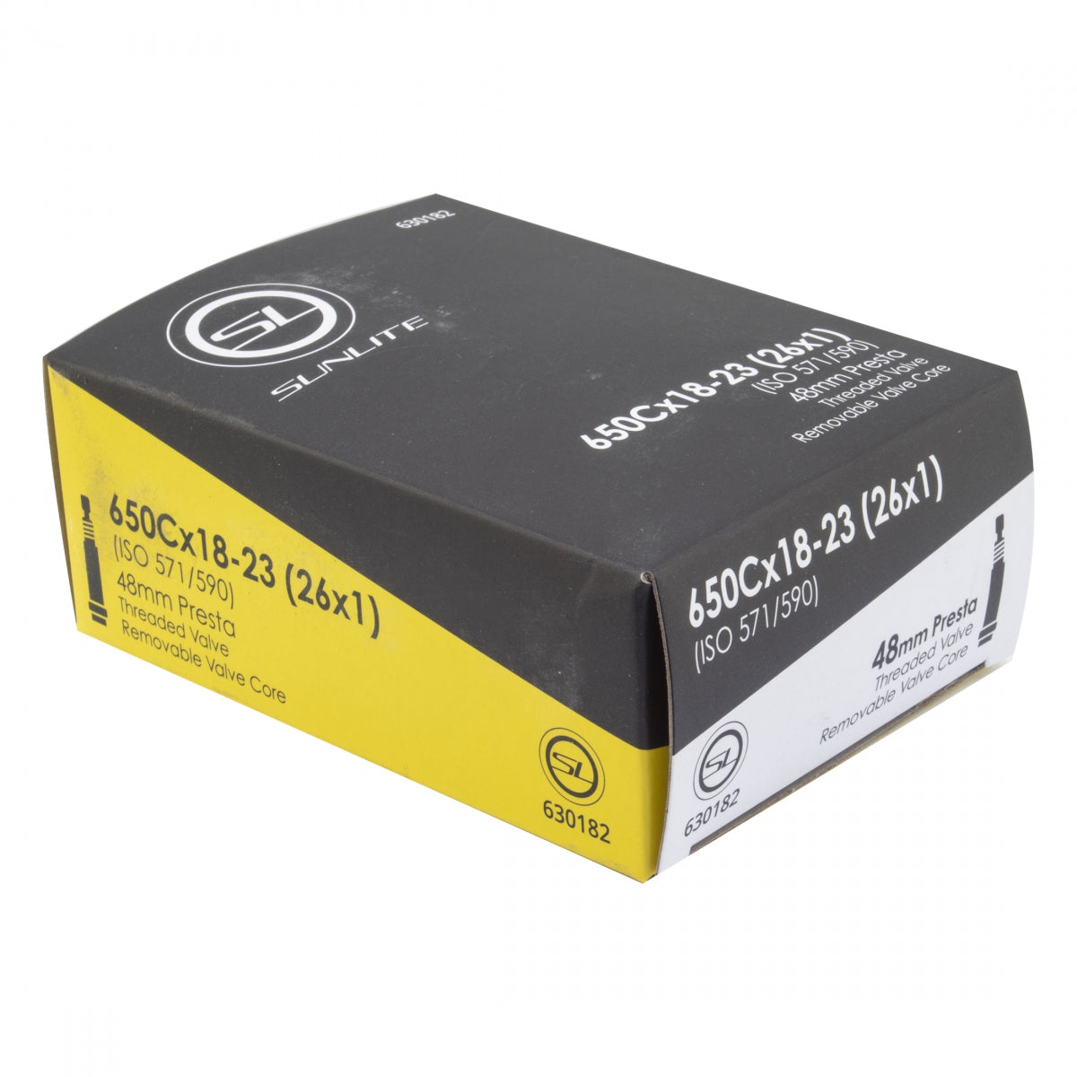 TUBE SUNLT 650Cx18-23 PV48/THRD/RC (26x1) FFW25mm