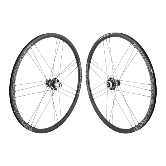 Campagnolo Zonda Wheelset - 700, 12 x 100mm/12 x 142mm, Center-Lock Disc, Black, 2 way fit Tubeless Clincher
