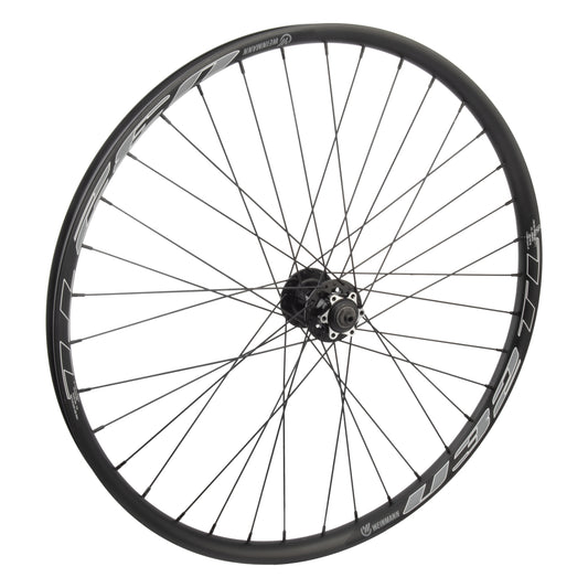 26" Weinmann U32TL Disc Tbls Alloy Mountain Disc Front Bicycle Wheel, Black Double Wall Rim, 36 Spoke, QR, 26in
