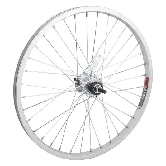 Weinmann 519 Rear Bicycle Wheel 20" x 1.75" 36 Spoke Alloy Bolt On Silver Single Speed Freewheel Coaster Brake