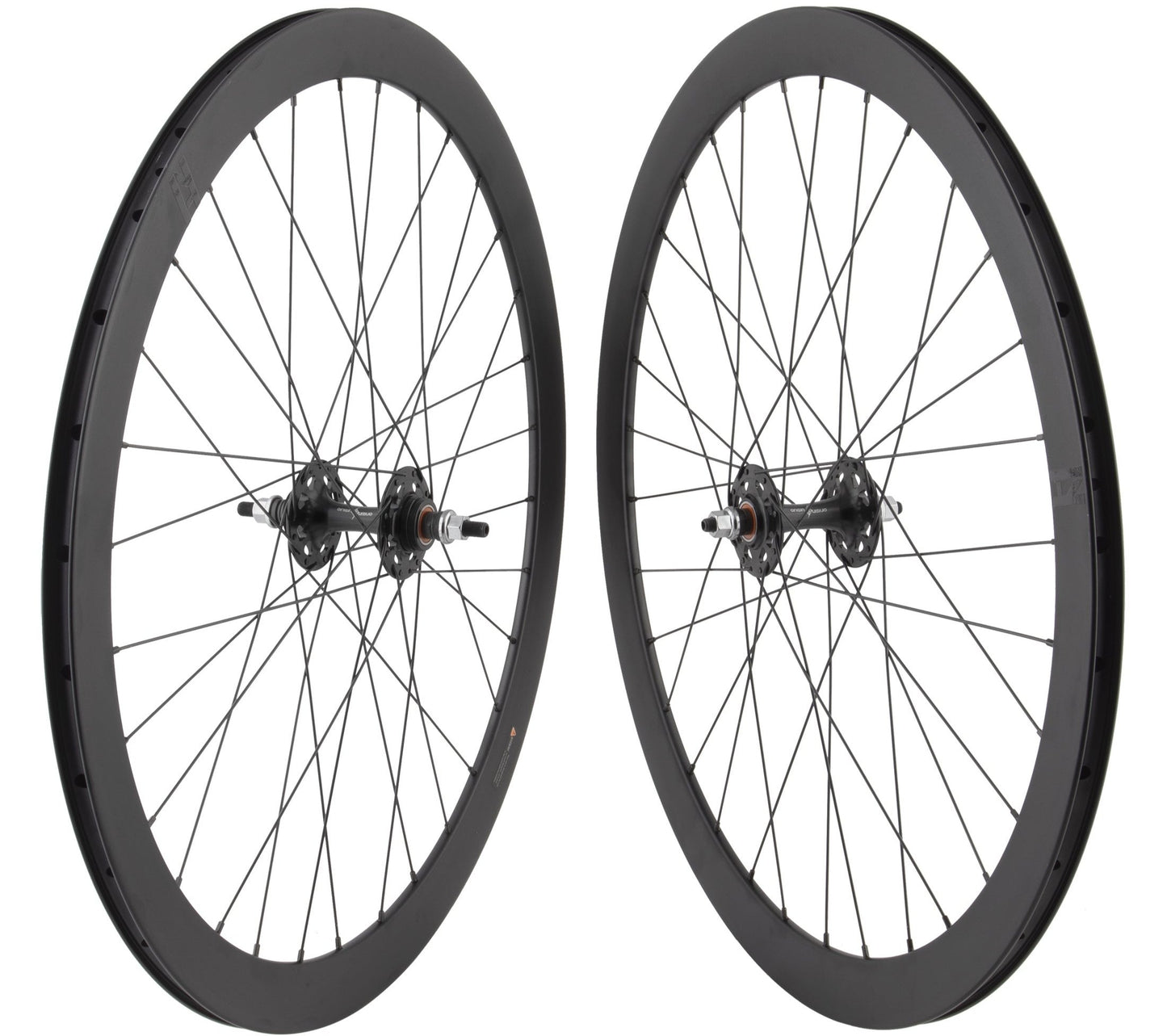 H + Son Formation Face Black Fixed Gear Wheelset 3x pattern 32 H