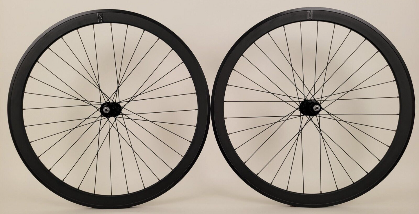 H + plus Son SL42 Black Road Bike Wheelset Shimano 105 R7000 Hubs 8-11s 32 Hole