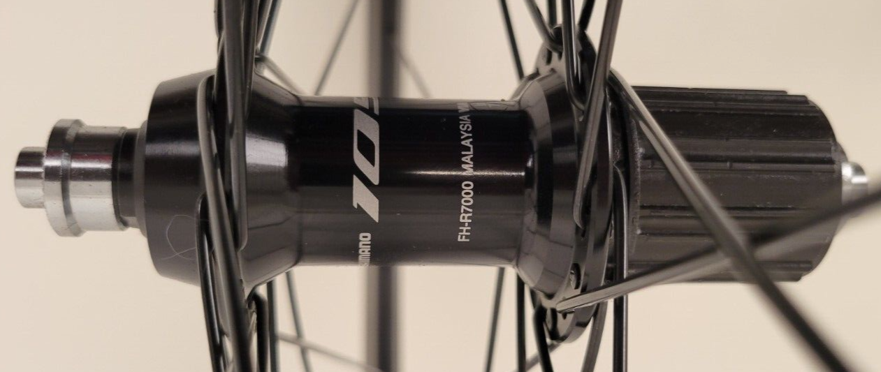 H + plus Son SL42 Black Road Bike Wheelset Shimano 105 R7000 Hubs 8-11s 32 Hole