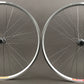 Velocity Dyad 27.5 650b Silver Heavy Duty Road Touring Wheelset Shimano 105 hubs 8-11s 36 spoke 36 Spoke