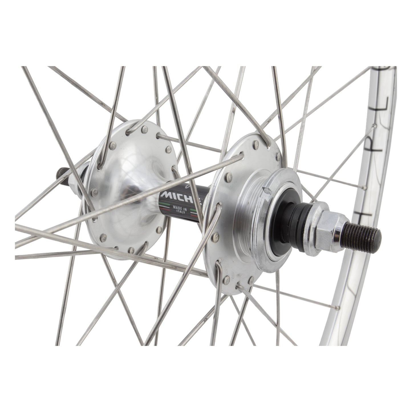 H Plus Son Archetype Silver Rims Miche Hubs Track Bike Wheelset