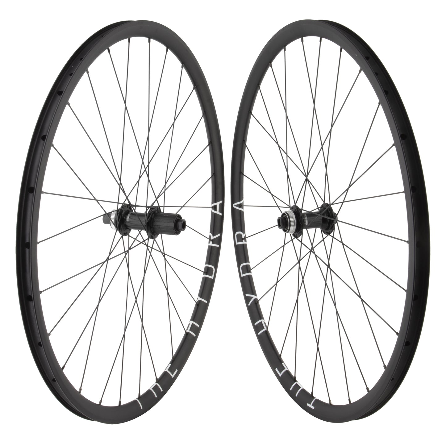 H Plus Son Hydra 700c Black Rims Road Gravel Disc Wheelset Shimano RS470 Hubs 28h