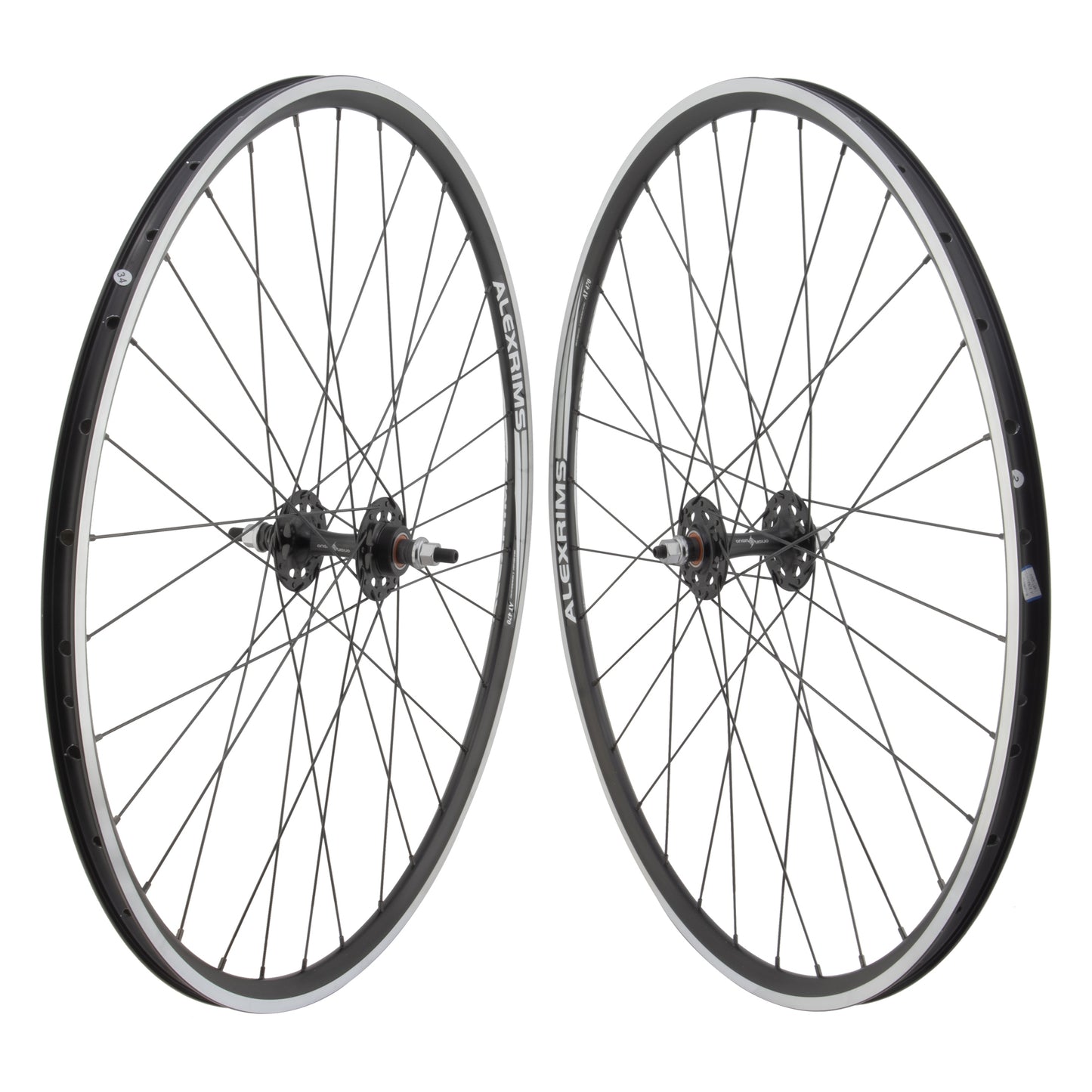 Alex AT470 Track Bike Fixed Gear Single Speed Wheelset 3x Lace Sapim Spokes Tubeless Compatible