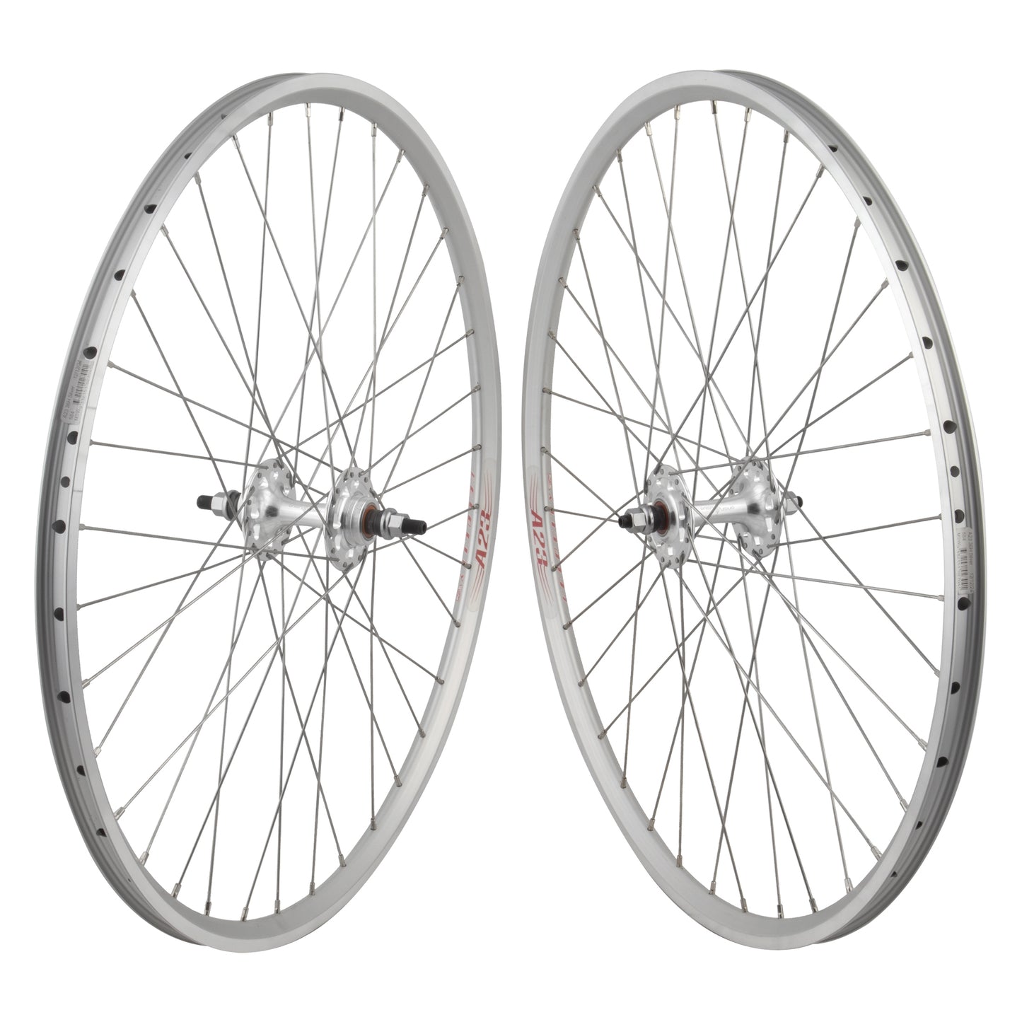 Velocity A23 Track Bike Fixed Gear Singlespeed Wheelset Sapim Race Spokes 650b 27.5 Silver