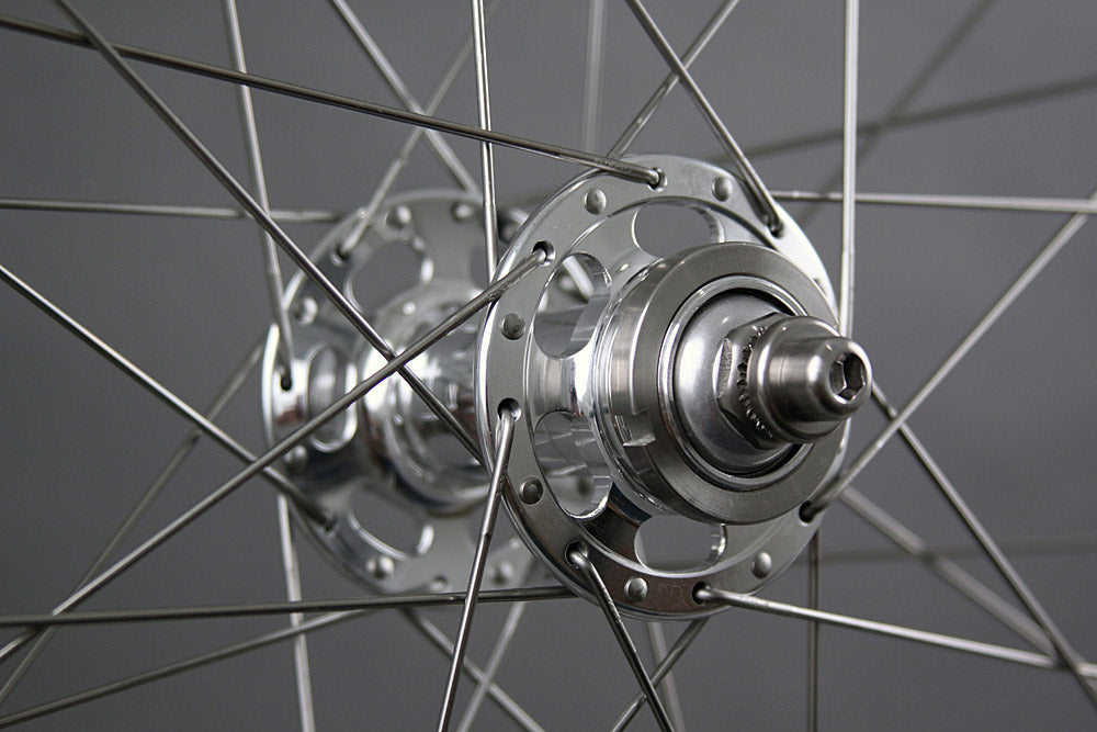 H Plus Son tb14 Silver Singlespeed Track Wheelset Paul Hubs