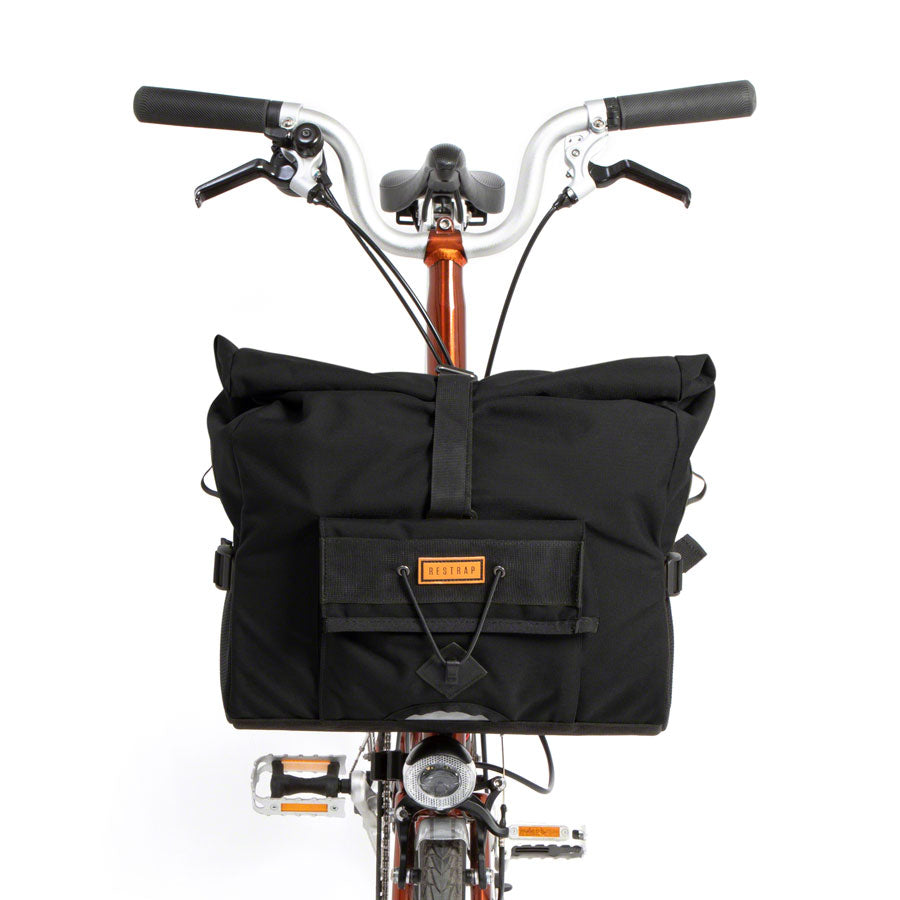 restrap-city-loader-handlebar-bag-fits-brompton-mount-20l-black
