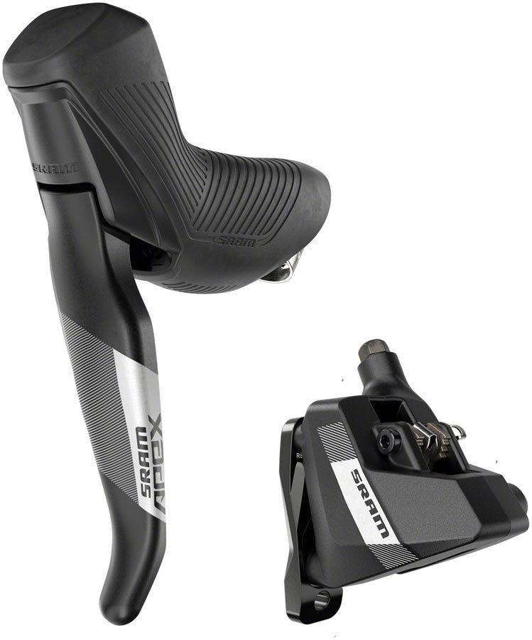 SRAM Apex Disc Brake and Lever - Left/Rear, Flat Mount, 2-Piston, 20mm Offset, Black, A1