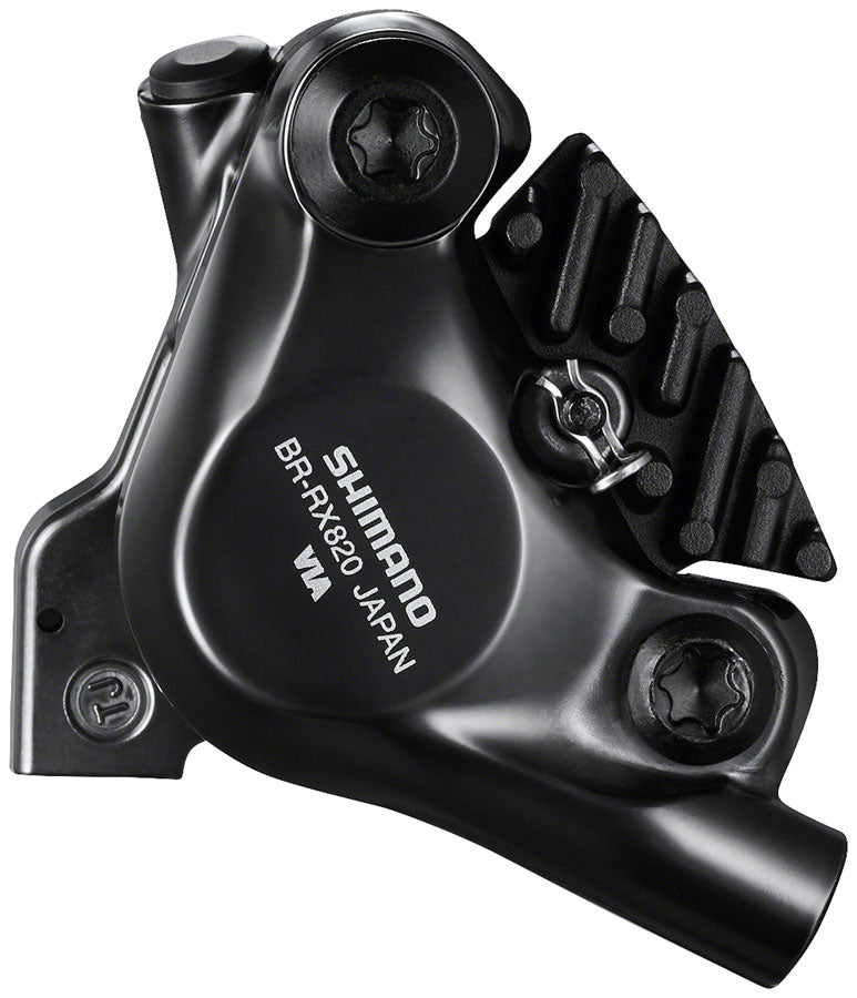 shimano-grx-br-rx820-hydraulic-disc-brake-caliper-front-flat-mount-w-bracket-for-140-160mm-rotor-assembled-for-160mm