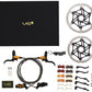 Hope EVO V6Ti Ltd Mono Edition Complete Disc Brake Boxset - Levers, 6-Piston Calipers, Vented Rotors, Hoses, Pads, Hardware, Black/Gold