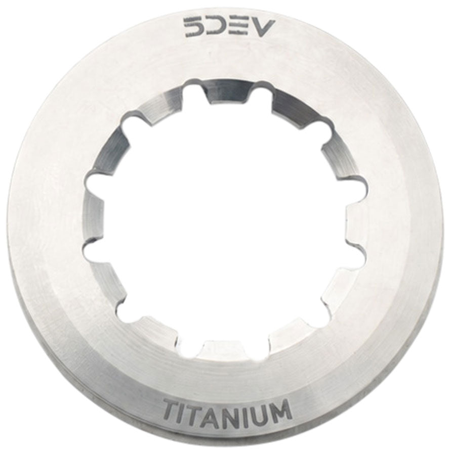 5DEV Center Lock Rotor Lockring - Internal Spline, Titanium