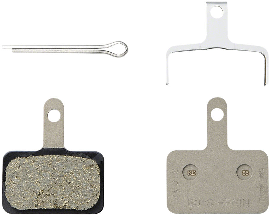 shimano-b05s-rx-disc-brake-pad-and-spring-resin-compound-stainless-steel-back-plate-box-25-pair