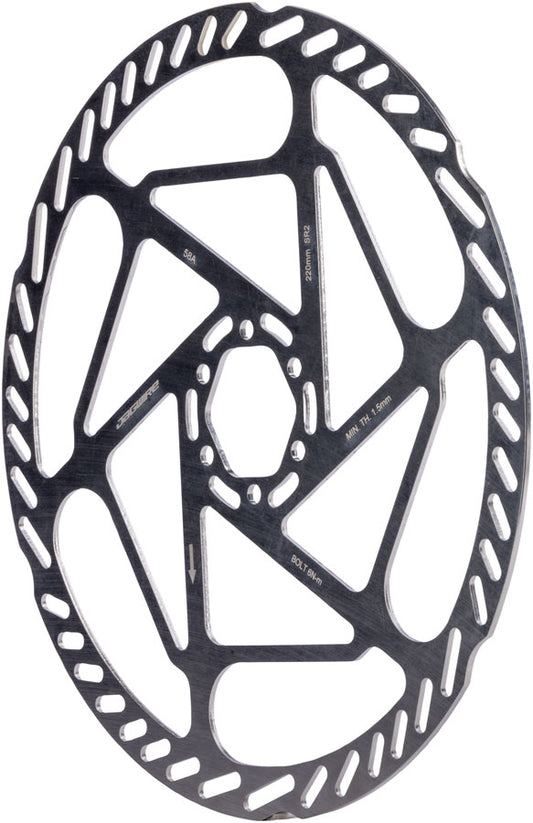 Jagwire Sport SR2 Disc Brake Rotor - 220mm, 6-Bolt, 2.0mm Thickness
