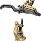 TRP EVO Pro HD-M9040 Disc Brake and Lever - Right/Front or Rear, 1900mm Hose, Post Mount, 4-Piston, Gold