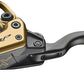 trp-evo-x-hd-m9020-disc-brake-and-lever-left-front-or-rear-1900mm-hose-post-mount-2-piston-gold