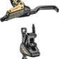 TRP EVO X HD-M9020 Disc Brake and Lever - Left/Front or Rear, 1900mm Hose, Post Mount, 2-Piston, Gold