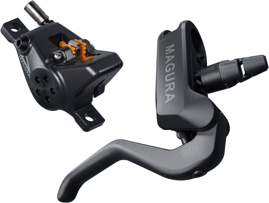 Magura MT A2 Disc Brake and Lever - Rear/Right, Post Mount, 2-Piston Caliper, Black