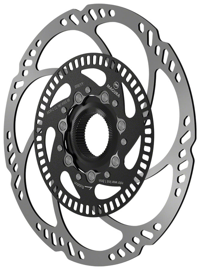 Magura MDR-C Disc Brake Rotor - Centerlock, 203mm, ABS Wheel Speed Sensor, R58