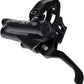 shimano-deore-xt-br-m8220-disc-brake-and-bl-m8200-lever-left-front-post-mount-4-piston-caliper-sm-bh90-sbm-hose-fin-metal-pads-black