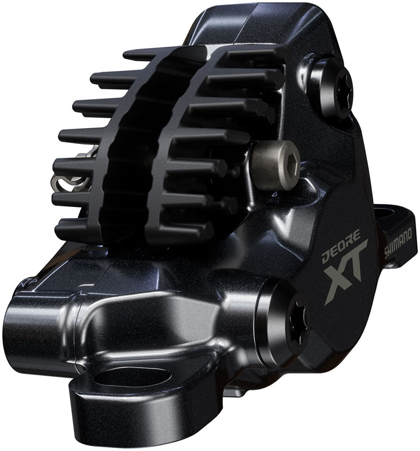shimano-deore-xt-m8200-disc-brake-and-lever-left-front-post-mount-2-piston-caliper-sm-bh90-sbm-hose-fin-metal-pads-black