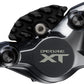 Shimano Deore XT BR-M8200 XC Disc Brake Caliper - Front or Rear, Post Mount, 2-Piston, Includes J04C-MF Finned Metal Pads, Black