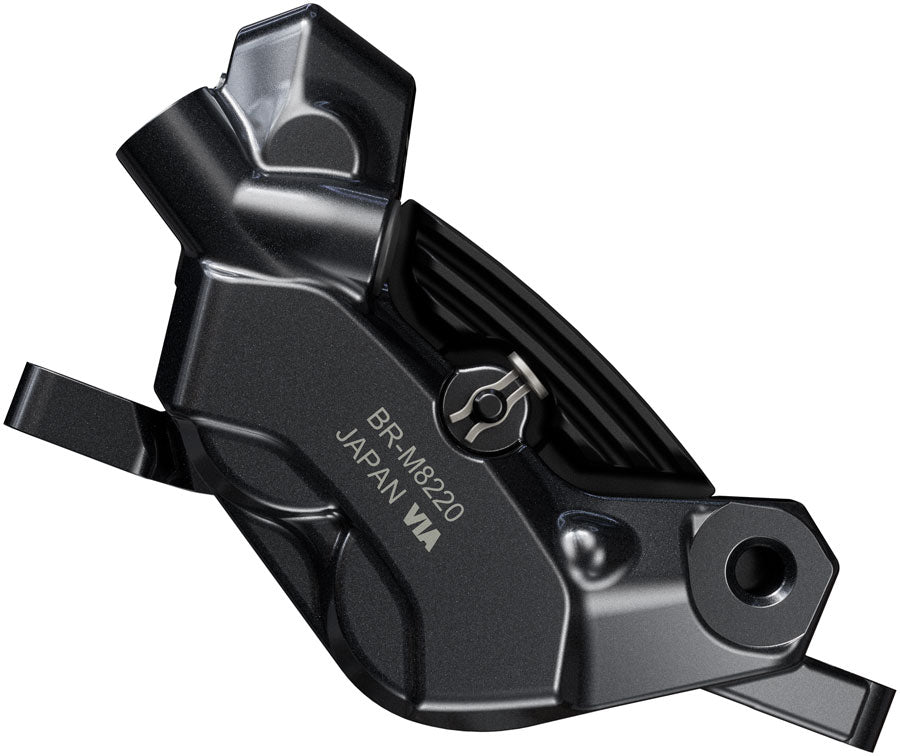 shimano-deore-xt-br-m8220-disc-brake-and-bl-m8200-lever-right-rear-post-mount-4-piston-caliper-sm-bh90-sbm-hose-fin-metal-pads-black