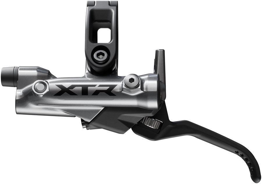 shimano-xtr-m9220-enduro-disc-brake-and-lever-left-front-post-mount-4-piston-caliper-sm-bh90-sbm-hose-finned-metal-pads-gray