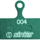 sinter-green-s2032-compound-organic-disc-brake-pads-shimano-g-type-sinter-type-004-one-pair