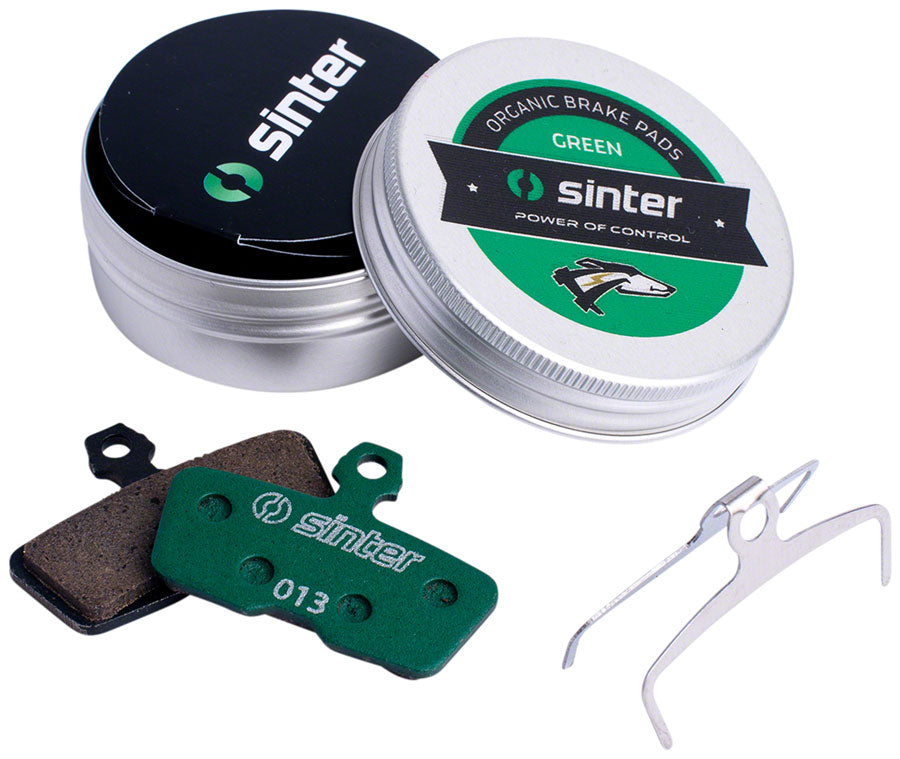 Sinter Green s2032 Compound Organic Disc Brake Pads - Avid/SRAM, Sinter Type 013, One Pair