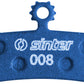 sinter-blue-s530-compound-organic-disc-brake-pads-avid-sram-sinter-type-008-one-pair