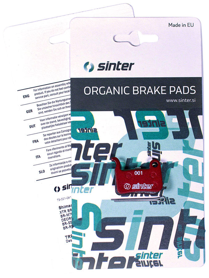 sinter-red-s514-compound-organic-disc-brake-pads-shimano-a-type-sinter-type-001-one-pair