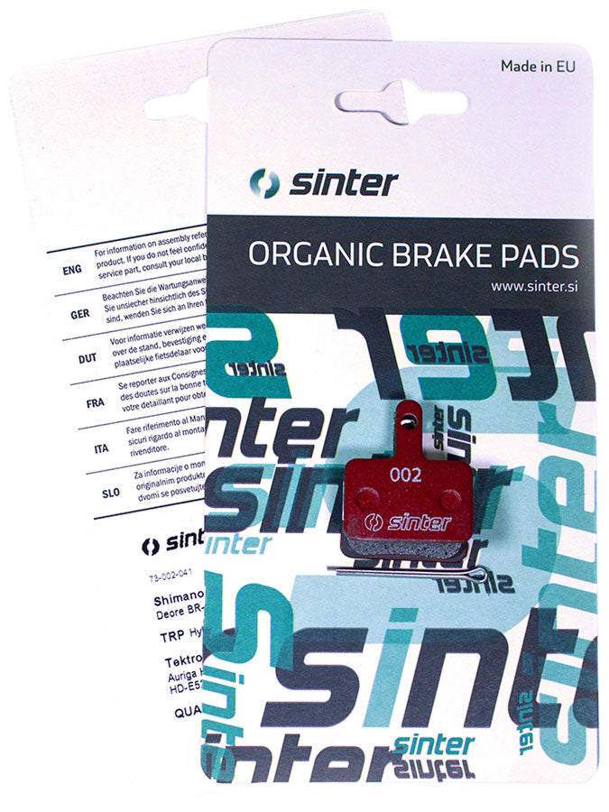 sinter-red-s514-compound-organic-disc-brake-pads-shimano-b-type-sinter-type-002-one-pair
