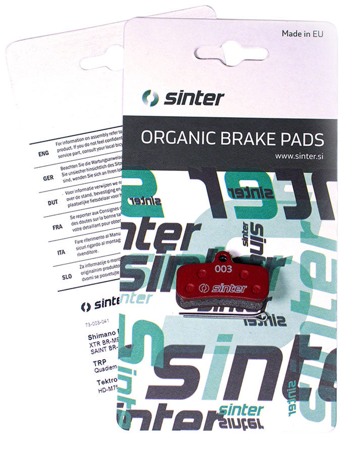 sinter-red-s514-compound-organic-disc-brake-pads-shimano-d-type-sinter-type-003-one-pair