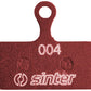 sinter-red-s514-compound-organic-disc-brake-pads-shimano-g-type-sinter-type-004-one-pair