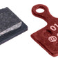 Sinter Red s514 Compound Organic Disc Brake Pads - Shimano Type K, Sinter Type 018, One Pair