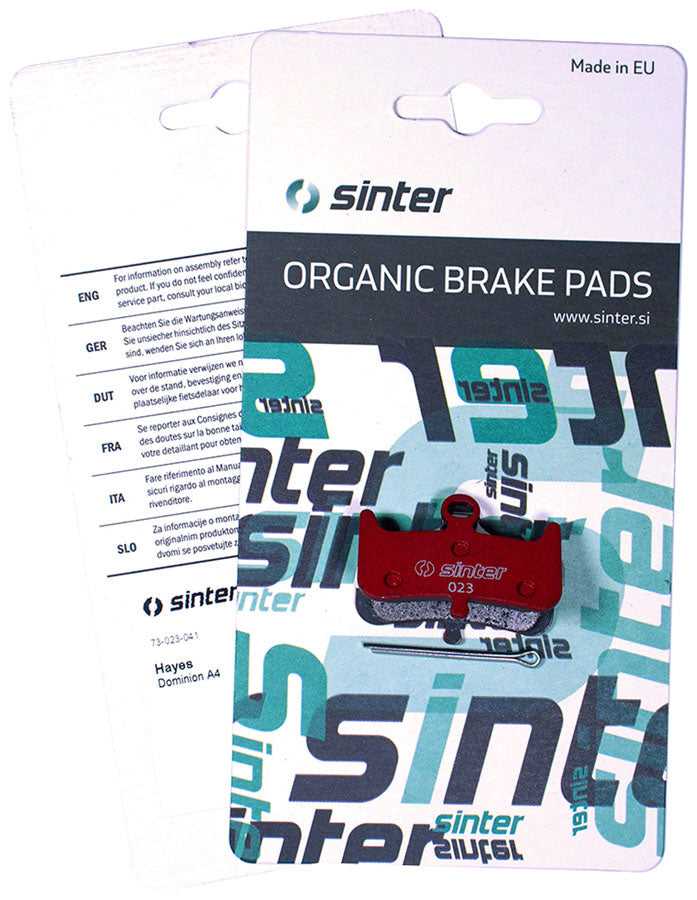 sinter-red-s514-compound-organic-disc-brake-pads-hayes-sinter-type-023-one-pair
