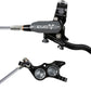 Hope EVO TR4 Disc Brake and Lever Set - Left Hand, Post Mount, 4-Piston, Braided Hydraulic Hose, Black/Smoke