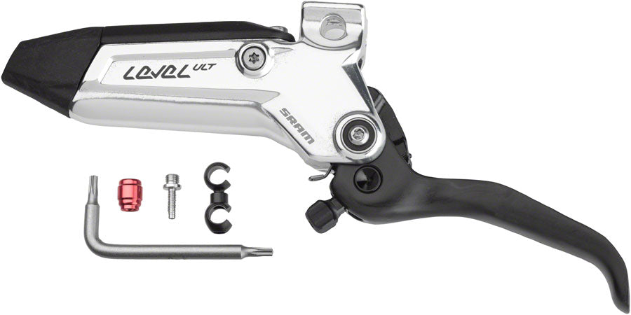 SRAM Level Ultimate Stealth Disc Brake Lever Assembly - Carbon Lever Blade, For 4-Piston Level Ultimate Stealth, Black/Silver, C1