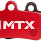 MTX Red Label RACE Disc Brake Pads - Ceramic/Kevlar Compound, Shimano and TRP MTB, 4-Piston, Single Set