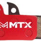 MTX Red Label RACE Disc Brake Pads - Ceramic/Kevlar Compound, SRAM Red / Force AXS / Level ULT, 2-Piston, Single Set