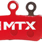 MTX Red Label RACE Disc Brake Pads - Ceramic/Kevlar Compound, SRAM G2 / Guide / Level 4P / Trail, 4-Piston, Single Set