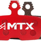 MTX Red Label RACE Disc Brake Pads - Ceramic/Kevlar Compound, SRAM Code / Motive / DB, 4-Piston, Single Set