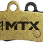 MTX Gold Label HD Disc Brake Pads - Ceramic/Kevlar Compound, Shimano and TRP MTB, 4-Piston, Single Set